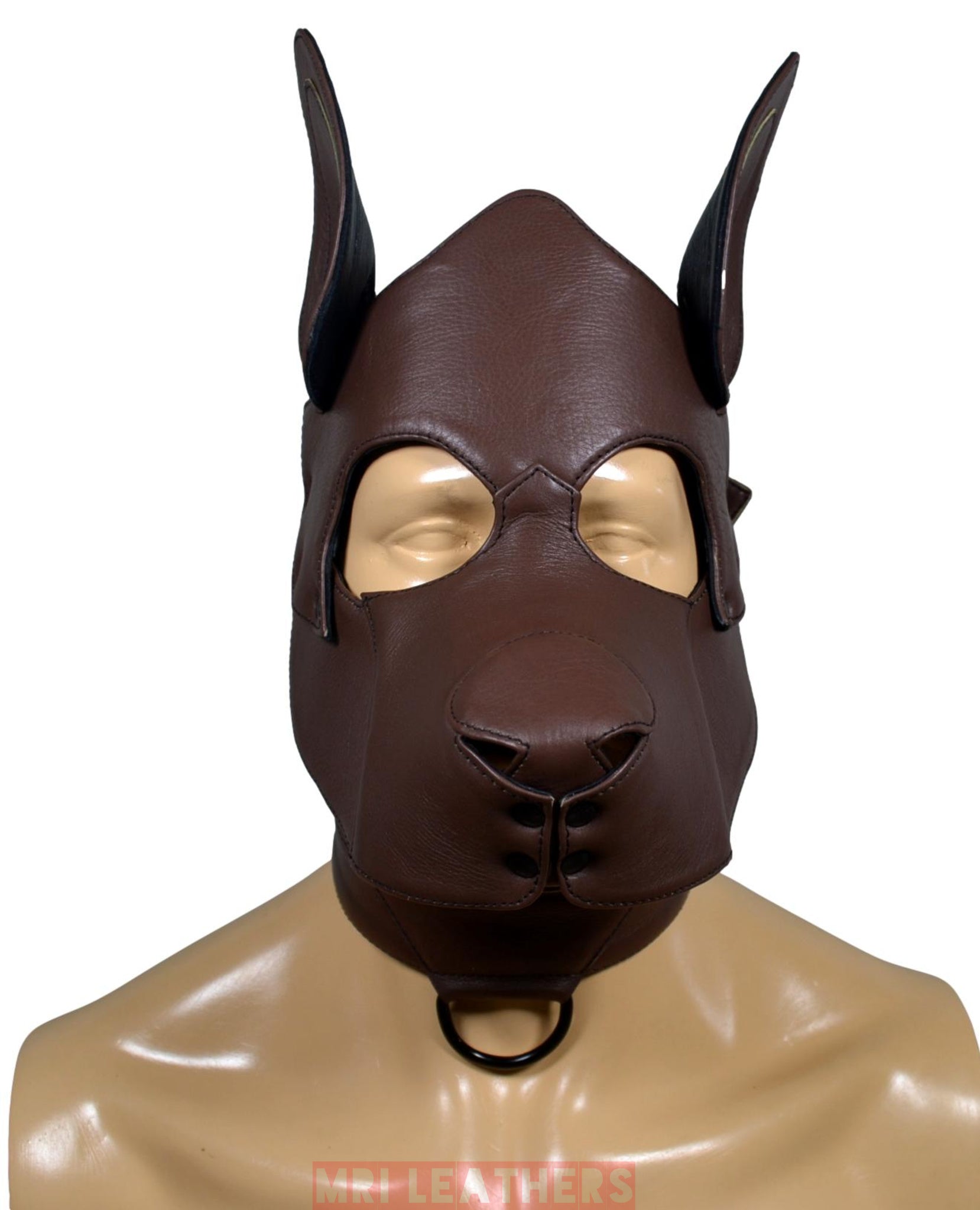 Stitch Leather Pup Mask - MRI Leathers